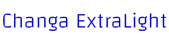 Changa ExtraLight шрифт